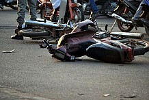 Accident : Un planteur et son épouse à moto écrasés par un véhicule