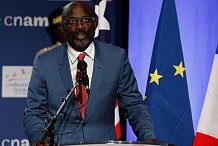 George Weah aux étudiants français: «L'éducation est la clé»