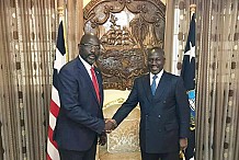 Liberia: L’ex-ministre ivoirien Adama Bictogo reçu par le Chef de l’Etat, George Weah