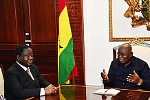 Avant de quitter le Ghana, lundi dernier Le président Bédié reçu par le président ghanéen, Nana Akufo Addo