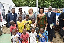 Soubré: La Première Dame offre un centre d’accueil pour enfants victimes de traite et d’exploitation