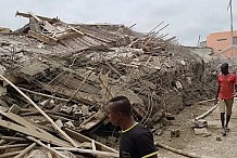 Des rescapés sortis des décombres de l’immeuble effondré à Yamoussoukro