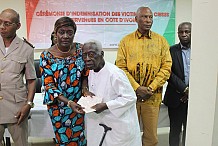 Indemnisation des victimes : la Ministre Mariatou KONE remet environs 20 Millions et des bons de prise en charge aux victimes à Gagnoa