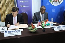 Signature d’un accord entre le gouvernement ivoirien et VISA pour une plus grande digitalisation des paiements
