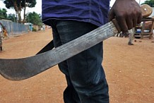 Biankouma : Il taillade à la machette une femme en couple, qui refuse de coucher avec lui
