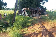 Ferké : Un camion s’écroule et fait cinq blessés