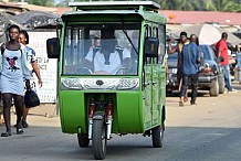 Les taxis solaires de Jacqueville à Abidjan
