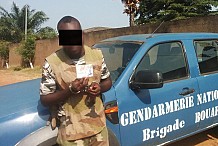 Un faux militaire arrêté à Bouaflé