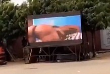 Municipales partielles à Grand Bassam: une image à caractère pornographique sur l'écran du candidat Moulot. Sabotage ou erreur technique ?