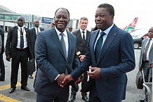 Arrivée à Abidjan de Faure Gnassingbé pour une visite d’amitié et de travail