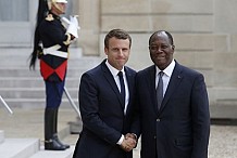 Côte d’Ivoire-France: Alassane Ouattara échange avec Emmanuel Macron, le 15 février à Paris