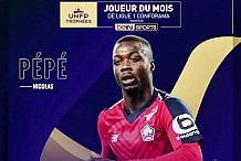 Ligue 1: Nicolas Pépé sacré joueur du mois de janvier