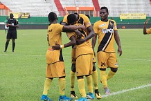 Football: l'Asec Mimosas assomme la Soa (3-0) en match de clôture de la 21è journée de la Ligue 1