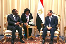 Arrivée à Abidjan du Président égyptien Abdel Fattah Al-Sissi pour une visite de 48h