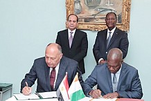 Coopération: Trois accords signés entre la Côte d’Ivoire et l’Égypte