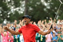 Golf : Tiger Woods remporte son 15e titre du Grand Chelem après onze ans d’attente