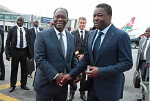 Coopération Côte d’Ivoire-Togo: Ouattara échange avec Faure Gnassingbé ce mardi