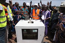 Pose de la première pierre de la cité MAMCOM 1 de Bingerville Sebia Yao