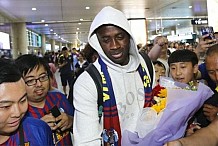 Yaya Touré en Chine avec Qingdao Huanghai, un club de deuxième division