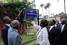 Adressage des rues : le Dr Série Félix immortalisé à Cocody