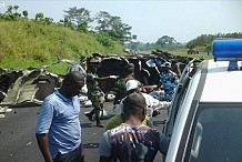 Axe Songon Dabou: Un véhicule dérape et fait deux morts