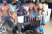 Abobo : Huit gangsters spécialisés dans les attaques de domiciles dans les filets de la police