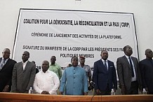 Côte d’Ivoire: la CDRP, la plate-forme de l’opposition lancée, 17 partis signataires du manifeste
