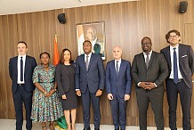 Audiovisuel / Le Ministre de la Communication et des Médias M. Sidi TOURE échange avec le Président de Canal+ International