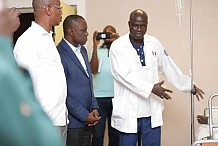 Grave accident sur l’autoroute/ Le Ministre Amadou KONE aux côtés des blessés à N’Douci