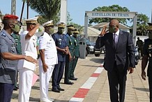 État-major général des armées: Le ministre d’État Hamed Bakayoko encourage les militaires à la production de 200 milles masques au moins