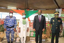 Covid-19 : des vivres et non-vivres offerts aux forces de défense et de sécurité de Côte d’Ivoire