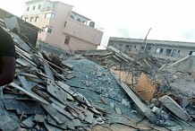 Côte d’Ivoire : effondrement d’un immeuble à Abatta village dans l’Est d’Abidjan