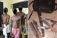 La police interpelle 5 élèves détenteurs d'armes blanche dans un collège à ABOBO