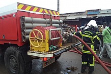 Un incendie ravage 30 magasins au Grand marché de Port-Bouët, dans le Sud d’Abidjan