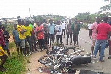 Grave accident de la circulation : Une collision entre deux moto-taxis fait cinq (5) morts