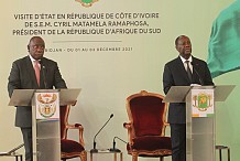 Coopération: la Côte d'Ivoire et l'Afrique du Sud signent 9 accords bilatéraux