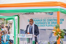 Lutte contre les risques d’inondation : Patrick Achi lance les travaux d’ouvrages de drainage dans le District d’Abidjan