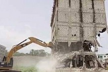 Construction anarchique : Un immeuble R+5 démoli à Yopougon