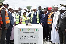 Le premier ministre Patrick Achi lance officiellement les travaux de construction de l’hôpital général et du lycée professionnel de Gbéléban