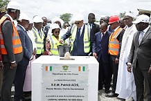 Le premier ministre Patrick Achi lance officiellement les travaux de construction de l’hôpital général et du lycée professionnel de Gbéléban