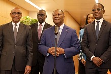 Alassane Ouattara présente sa vision économique au Patronat ivoirien.