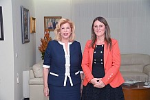 La Première Dame échange avec la représentante du PNUD sur le développement durable