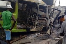 RD Congo : Chargé d'acide, le camion emboutit un bus
