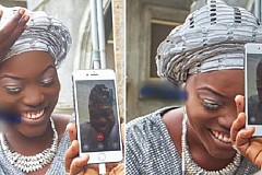 Insolite: Une Nigériane épouse son fiancé basée aux États-Unis via un appel vidéo