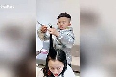 Chine: Coiffeur talentueux à …6 ans Chine: Coiffeur talentueux à …6 ans