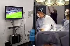 Ces chirurgiens opèrent en regardant Chili-Portugal en Coupe des Confédérations Ces chirurgiens opèrent en regardant Chili-Portugal en Coupe des Confédérations