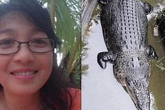 Une femme de 44 ans dévorée vivante par un crocodile de 5 mètres Une femme de 44 ans dévorée vivante par un crocodile de 5 mètres
