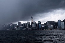 Hong Kong en état d'alerte à cause d'un typhon