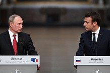 Ukraine, Syrie, droits de l’homme : à Versailles, Macron ne ménage pas son invité Poutine