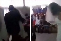Une maîtresse se rend au mariage de son amant dans sa propre robe de mariée - Vidéo
